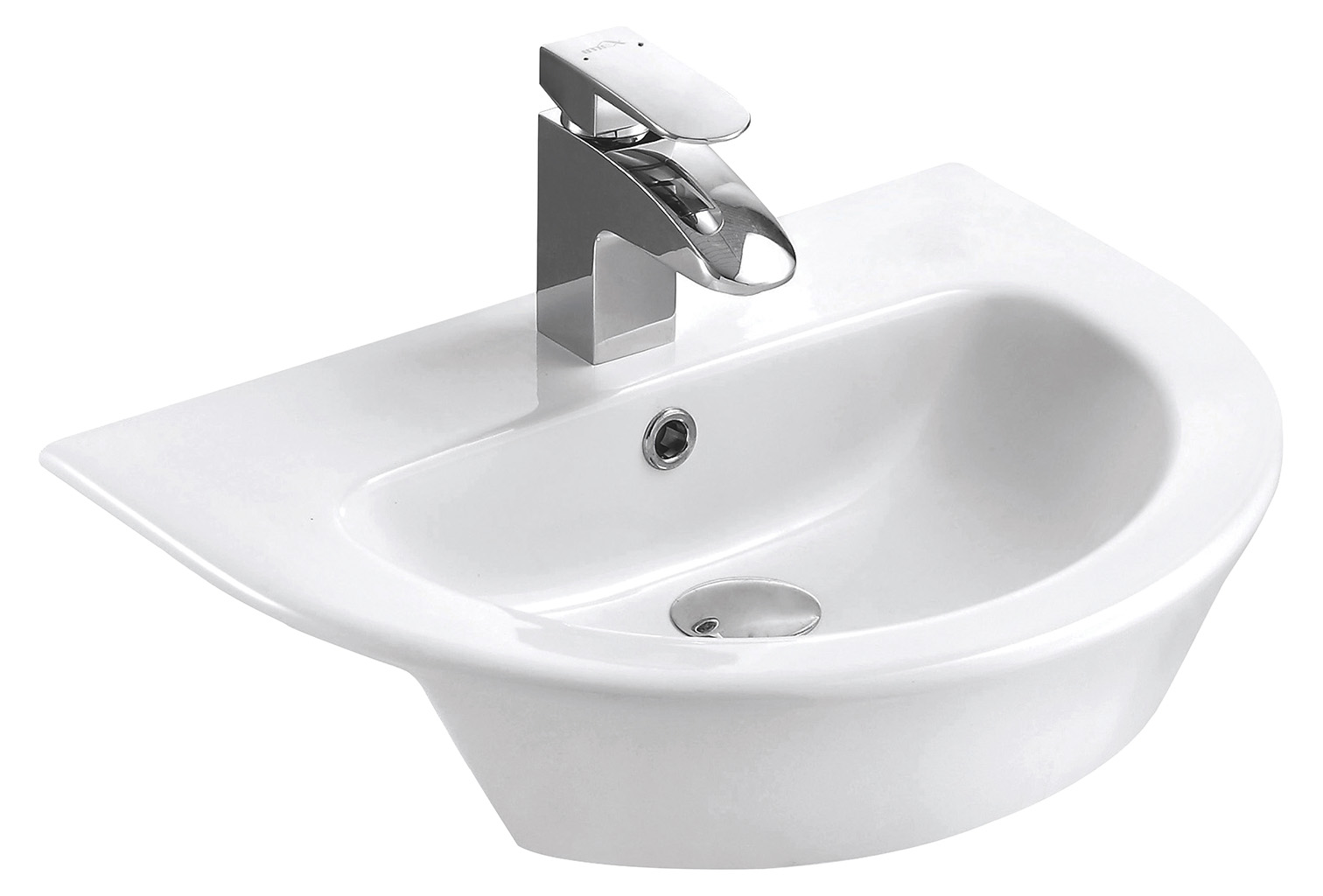 Grampian 550 1 Tap Hole Semi Recessed Basin - infinita