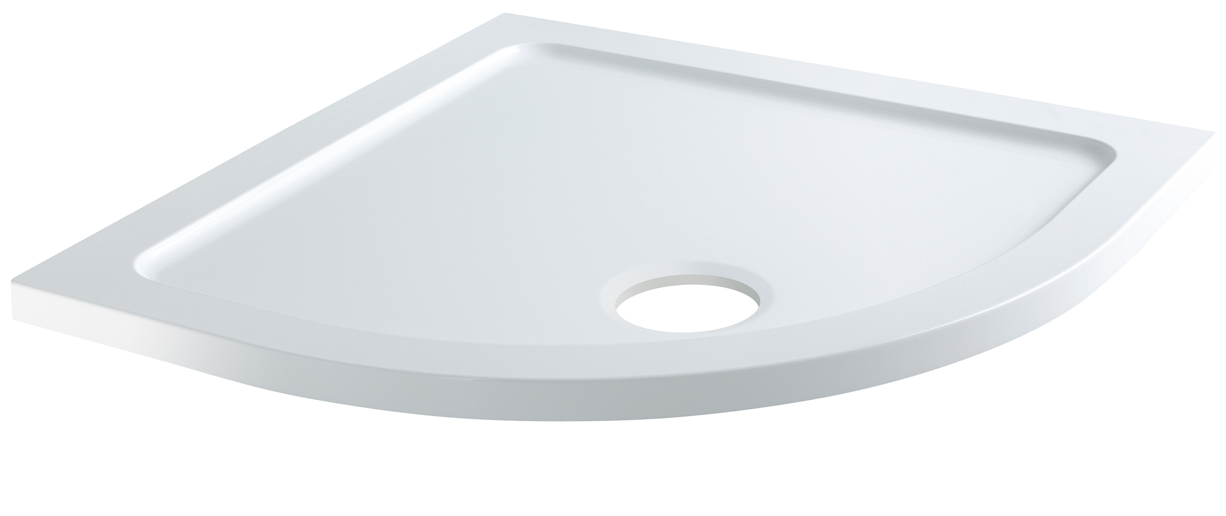 Low Profile Quadrant ABS Acrylic Capped Stone Resin Including Waste