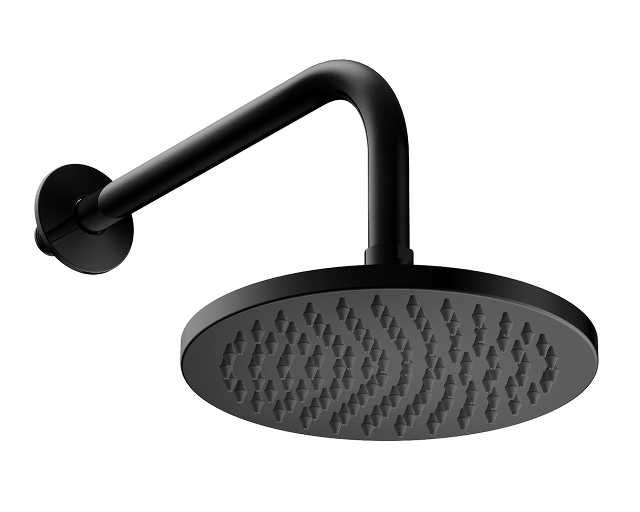 Storm Shower Head & Arm Matt Black - infinita